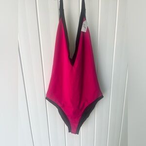 BOGO Vintage Solé East  80’s style one piece  halter swimsuit retro resortwear